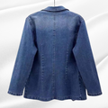Lyra | Blazer en denim ajusté avec doublure thermique pour femmes_bleu2