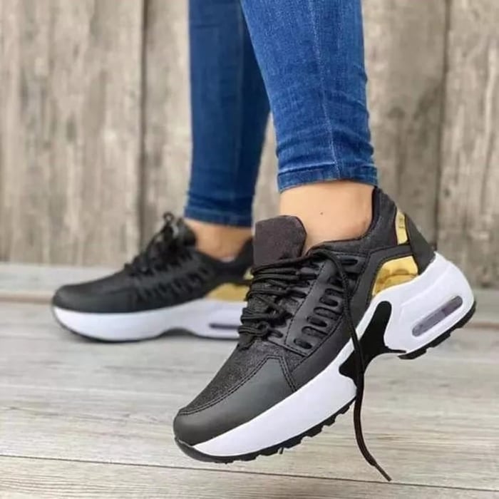 Tess | Chaussures Orthopédiques Élégantes Femme avec Soutien de la Voûte Plantaire en Tissu Respirant_noir